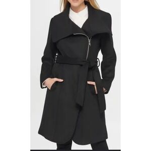 Karl Lagerfeld Asymmetric Wool Blend Coat. $350!NWT Size XL Women's